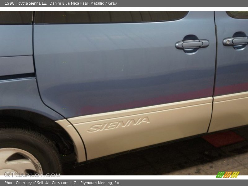 Denim Blue Mica Pearl Metallic / Gray 1998 Toyota Sienna LE