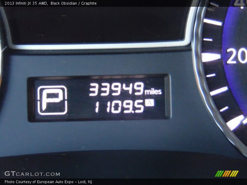 Black Obsidian / Graphite 2013 Infiniti JX 35 AWD