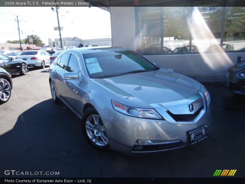 Palladium Metallic / Ebony 2009 Acura TL 3.5