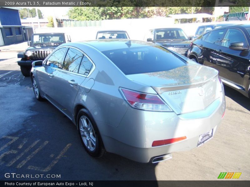 Palladium Metallic / Ebony 2009 Acura TL 3.5