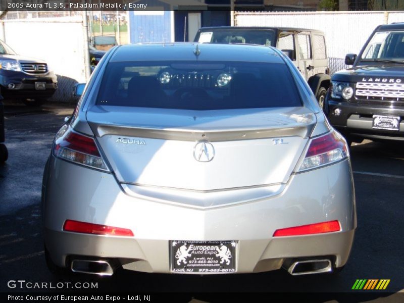 Palladium Metallic / Ebony 2009 Acura TL 3.5