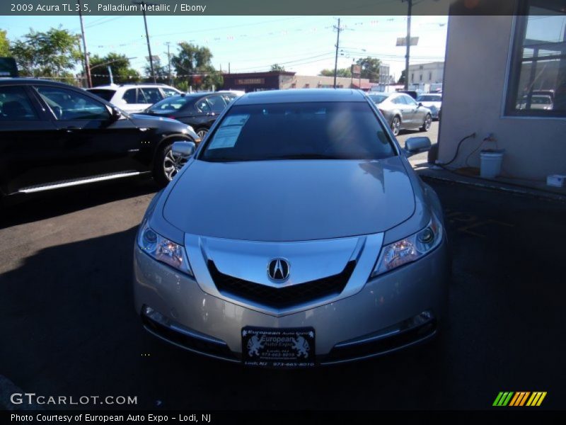 Palladium Metallic / Ebony 2009 Acura TL 3.5