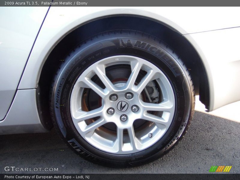 Palladium Metallic / Ebony 2009 Acura TL 3.5