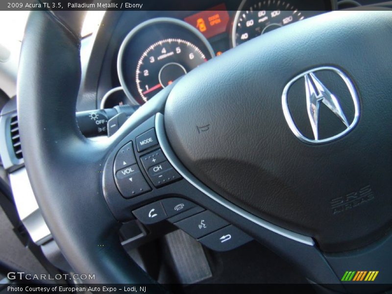 Palladium Metallic / Ebony 2009 Acura TL 3.5