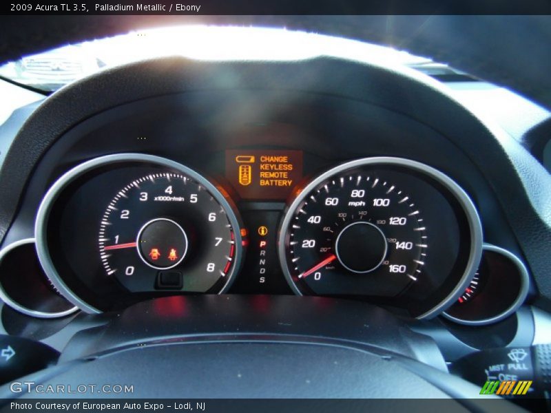 Palladium Metallic / Ebony 2009 Acura TL 3.5