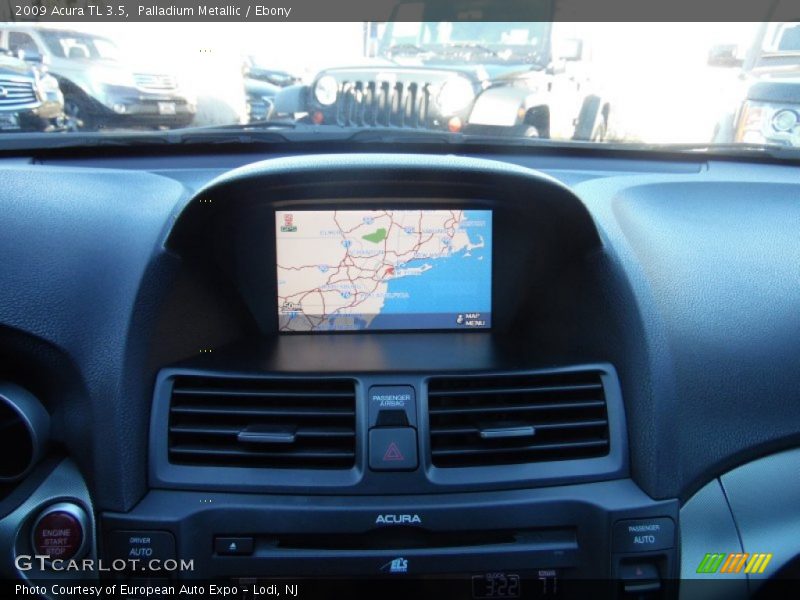 Palladium Metallic / Ebony 2009 Acura TL 3.5