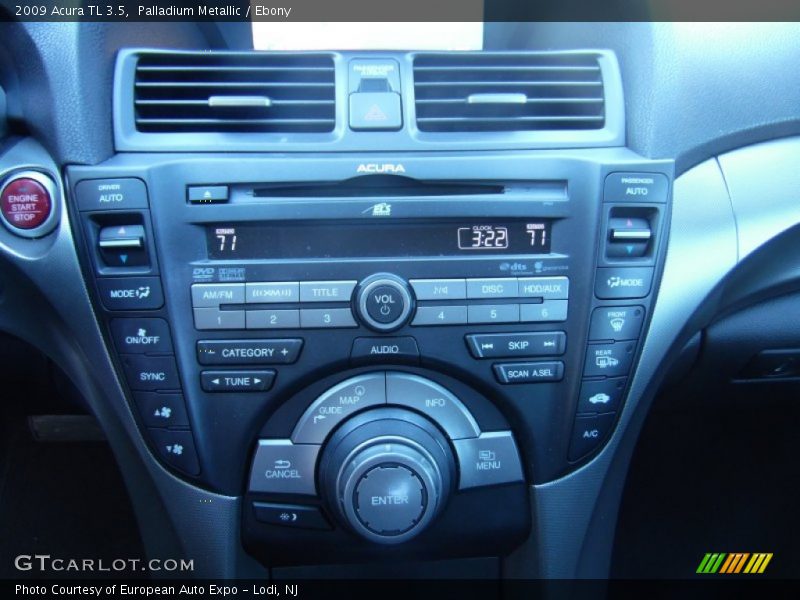 Palladium Metallic / Ebony 2009 Acura TL 3.5