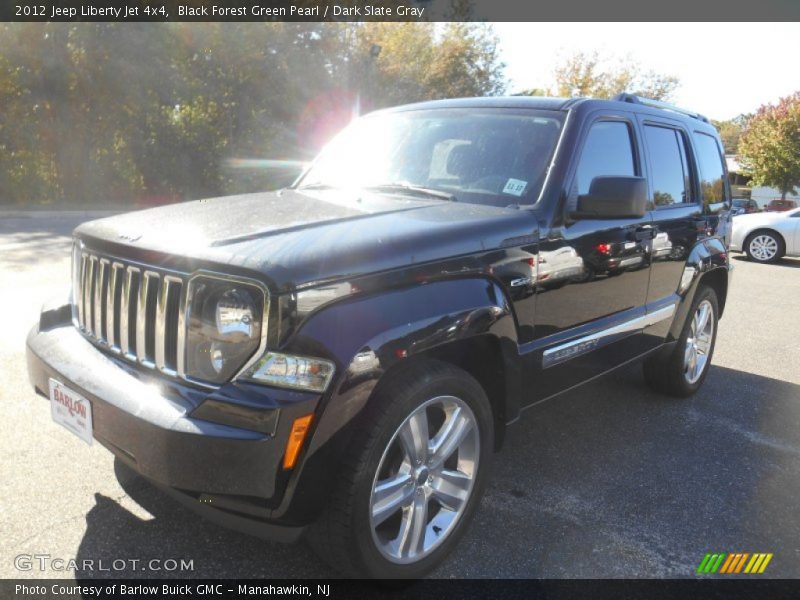 Black Forest Green Pearl / Dark Slate Gray 2012 Jeep Liberty Jet 4x4