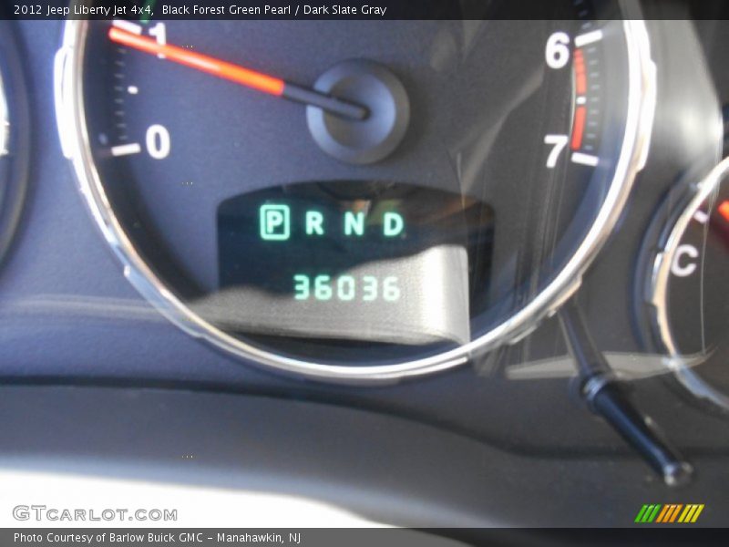Black Forest Green Pearl / Dark Slate Gray 2012 Jeep Liberty Jet 4x4