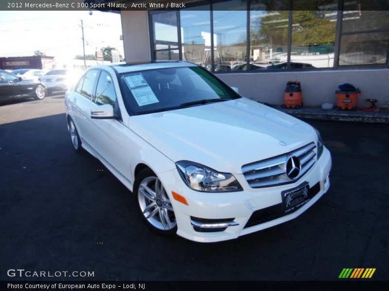 Arctic White / Black 2012 Mercedes-Benz C 300 Sport 4Matic