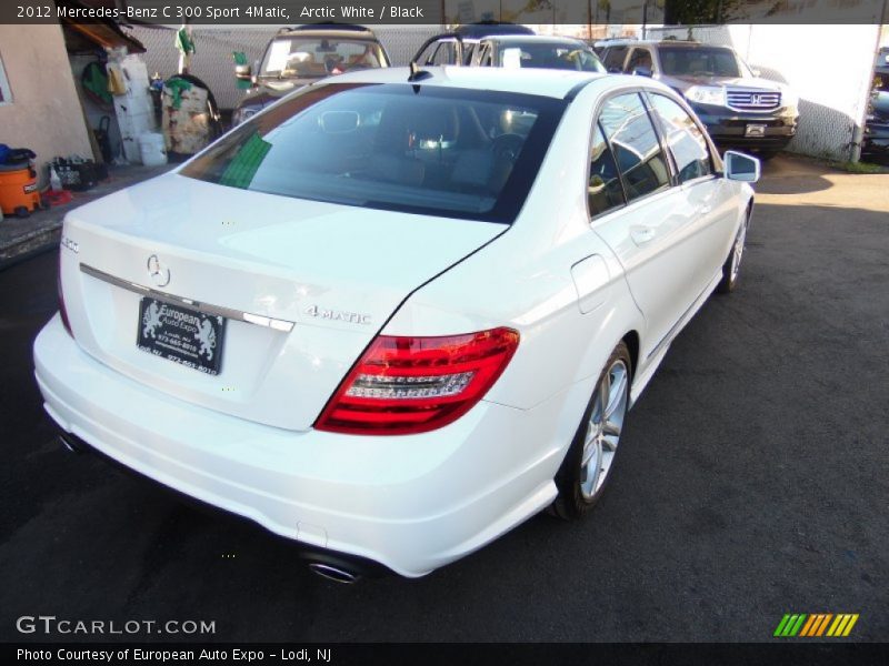 Arctic White / Black 2012 Mercedes-Benz C 300 Sport 4Matic