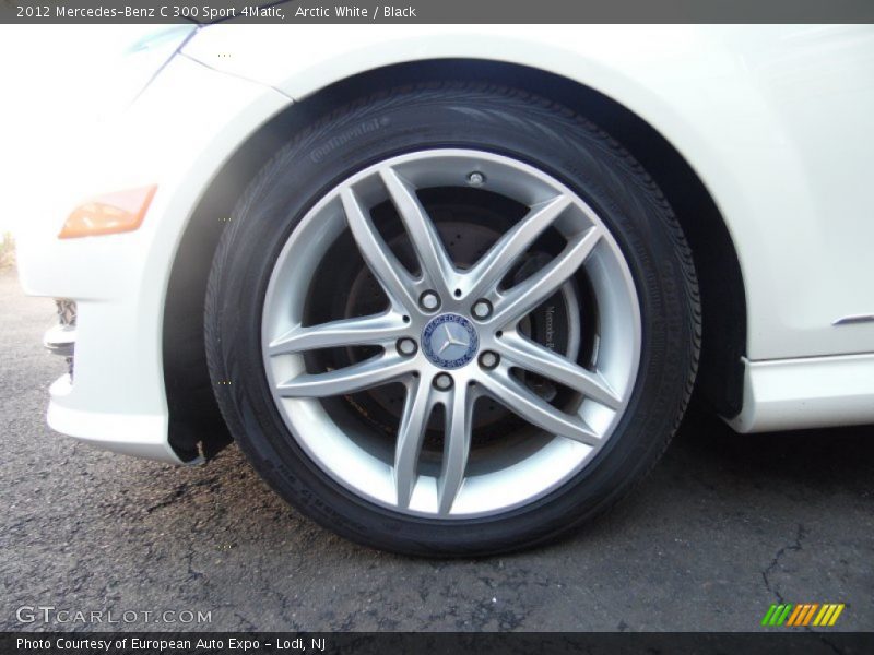 Arctic White / Black 2012 Mercedes-Benz C 300 Sport 4Matic