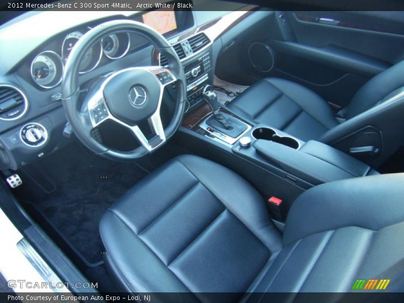 Arctic White / Black 2012 Mercedes-Benz C 300 Sport 4Matic