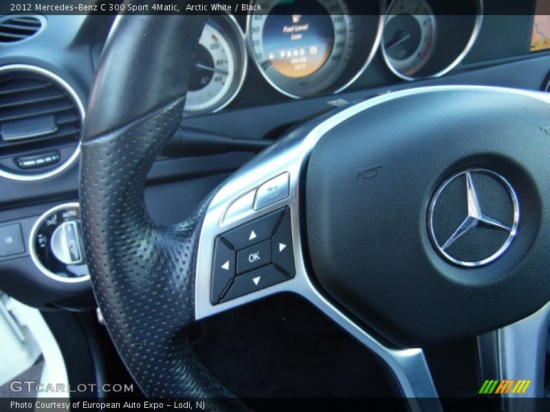 Arctic White / Black 2012 Mercedes-Benz C 300 Sport 4Matic