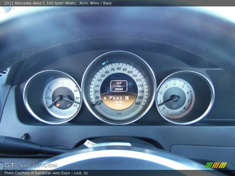 Arctic White / Black 2012 Mercedes-Benz C 300 Sport 4Matic