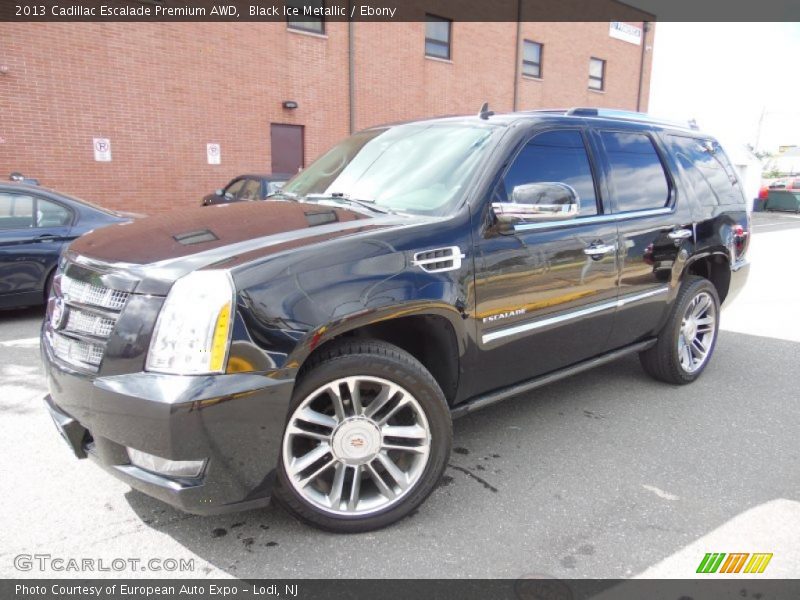 Black Ice Metallic / Ebony 2013 Cadillac Escalade Premium AWD