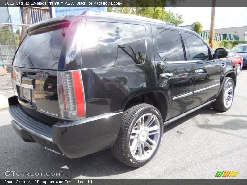 Black Ice Metallic / Ebony 2013 Cadillac Escalade Premium AWD