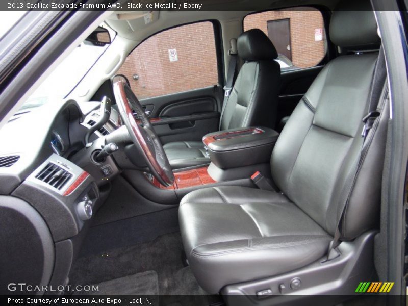 Black Ice Metallic / Ebony 2013 Cadillac Escalade Premium AWD