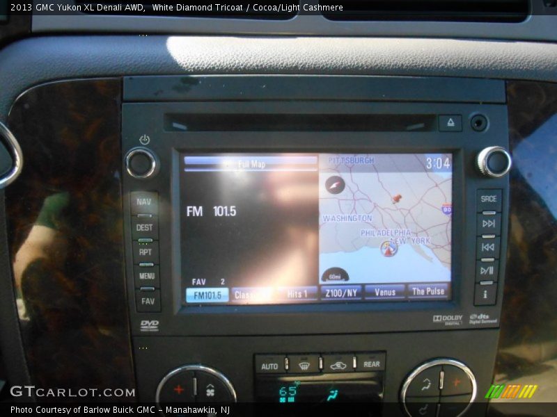White Diamond Tricoat / Cocoa/Light Cashmere 2013 GMC Yukon XL Denali AWD