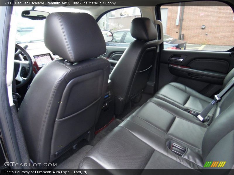 Black Ice Metallic / Ebony 2013 Cadillac Escalade Premium AWD