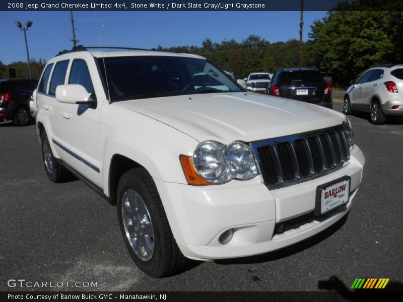 Stone White / Dark Slate Gray/Light Graystone 2008 Jeep Grand Cherokee Limited 4x4