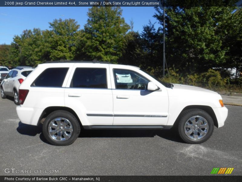 Stone White / Dark Slate Gray/Light Graystone 2008 Jeep Grand Cherokee Limited 4x4