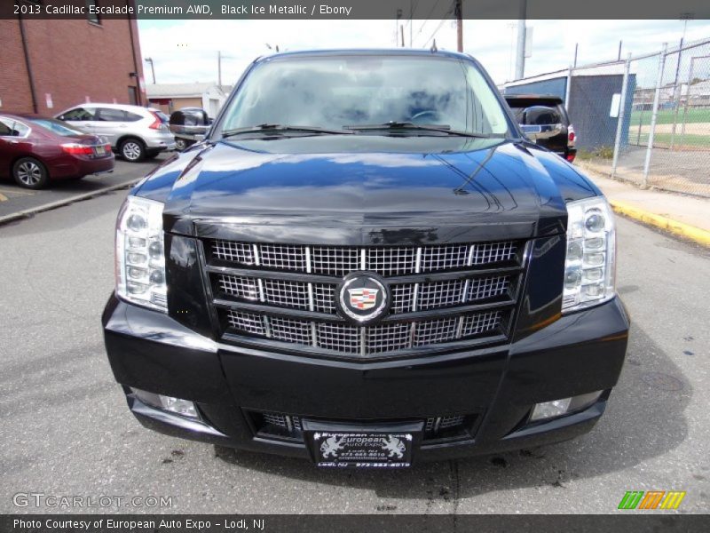Black Ice Metallic / Ebony 2013 Cadillac Escalade Premium AWD