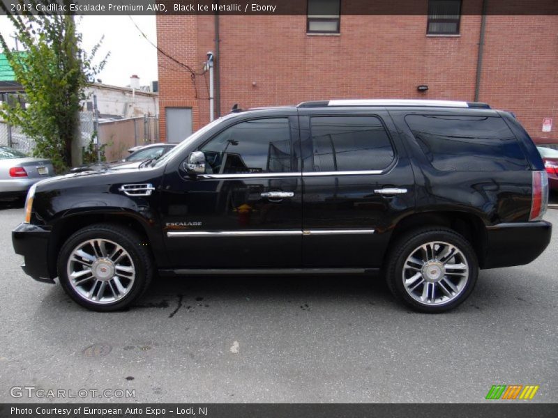 Black Ice Metallic / Ebony 2013 Cadillac Escalade Premium AWD