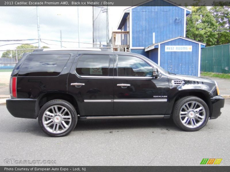 Black Ice Metallic / Ebony 2013 Cadillac Escalade Premium AWD