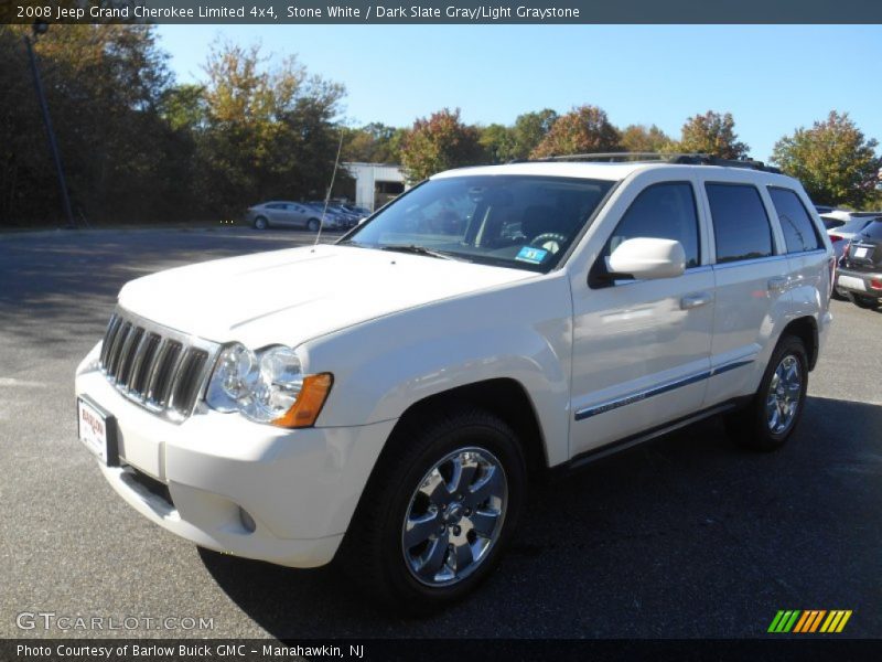 Stone White / Dark Slate Gray/Light Graystone 2008 Jeep Grand Cherokee Limited 4x4