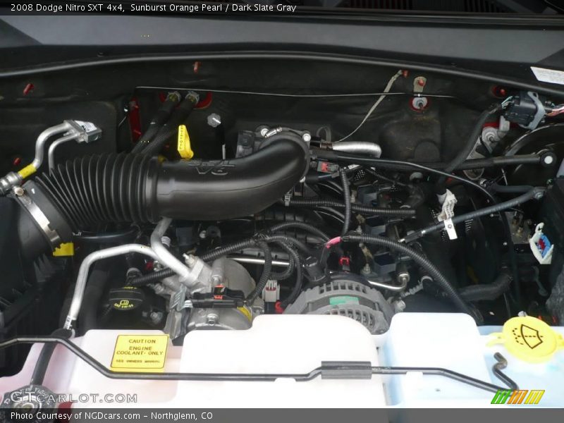 Sunburst Orange Pearl / Dark Slate Gray 2008 Dodge Nitro SXT 4x4