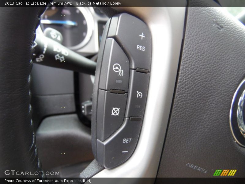 Black Ice Metallic / Ebony 2013 Cadillac Escalade Premium AWD