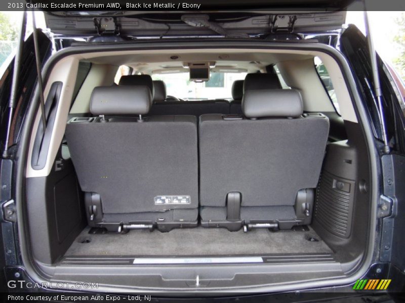 Black Ice Metallic / Ebony 2013 Cadillac Escalade Premium AWD
