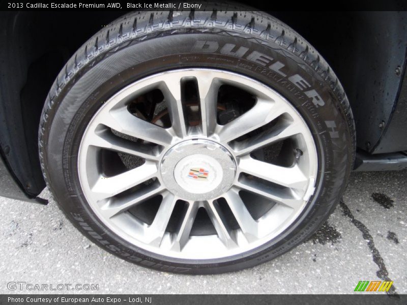 Black Ice Metallic / Ebony 2013 Cadillac Escalade Premium AWD