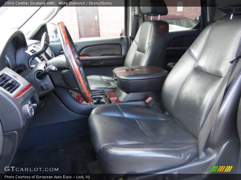 White Diamond / Ebony/Ebony 2009 Cadillac Escalade AWD