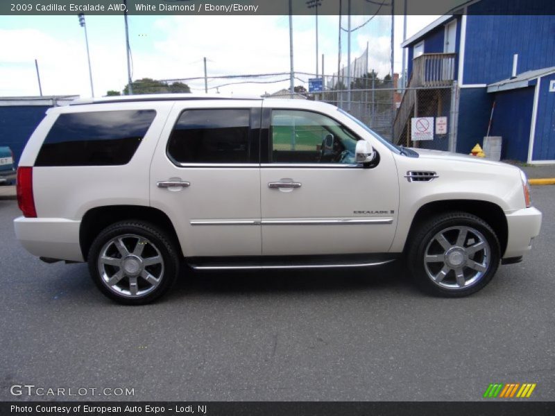 White Diamond / Ebony/Ebony 2009 Cadillac Escalade AWD