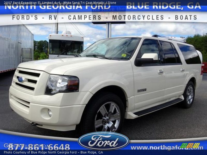 White Sand Tri Coat Metallic / Stone 2007 Ford Expedition EL Limited 4x4