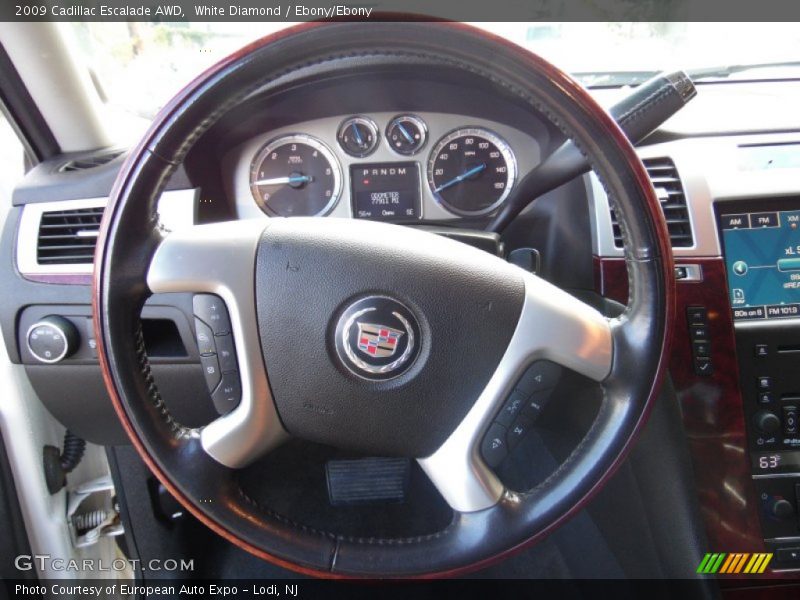 White Diamond / Ebony/Ebony 2009 Cadillac Escalade AWD