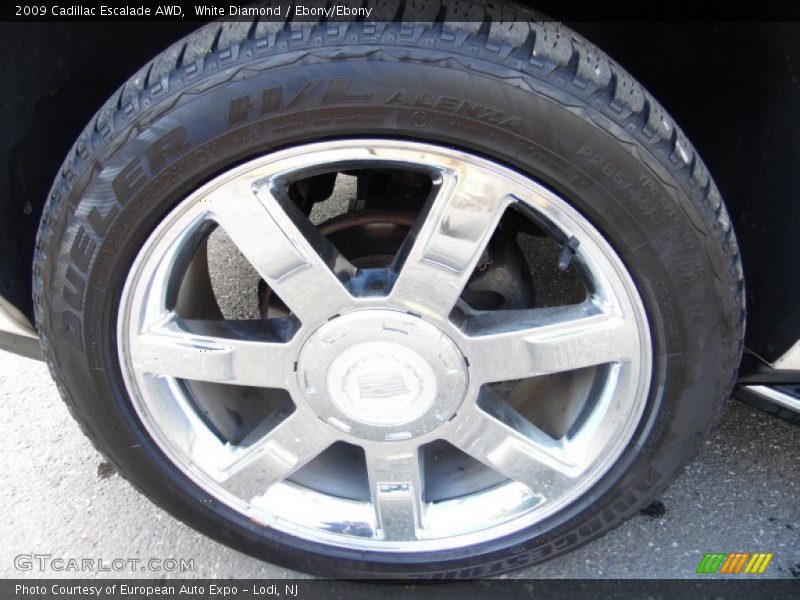 White Diamond / Ebony/Ebony 2009 Cadillac Escalade AWD