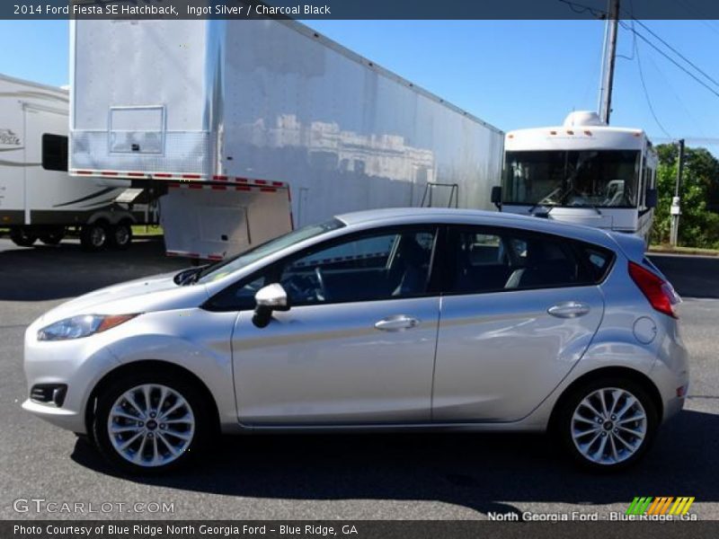 Ingot Silver / Charcoal Black 2014 Ford Fiesta SE Hatchback