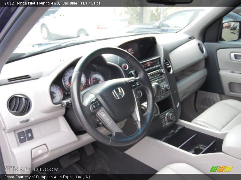 Bali Blue Pearl / Beige 2012 Honda Pilot Touring 4WD