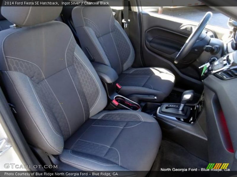 Ingot Silver / Charcoal Black 2014 Ford Fiesta SE Hatchback
