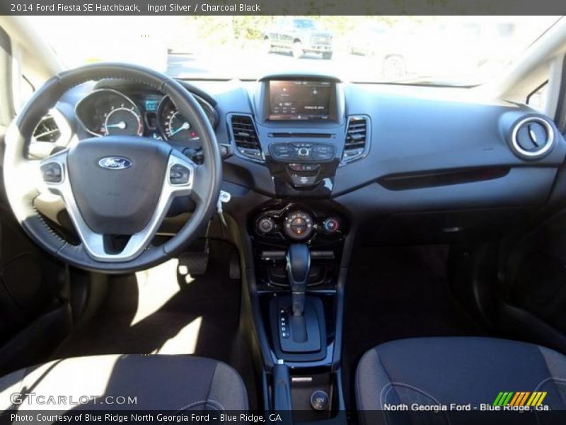 Ingot Silver / Charcoal Black 2014 Ford Fiesta SE Hatchback