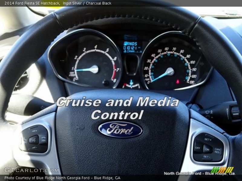 Ingot Silver / Charcoal Black 2014 Ford Fiesta SE Hatchback