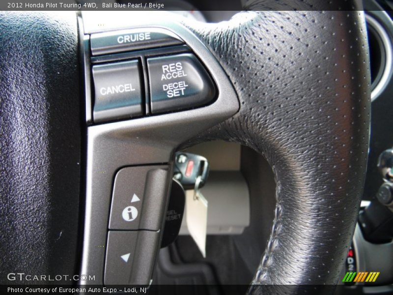 Bali Blue Pearl / Beige 2012 Honda Pilot Touring 4WD