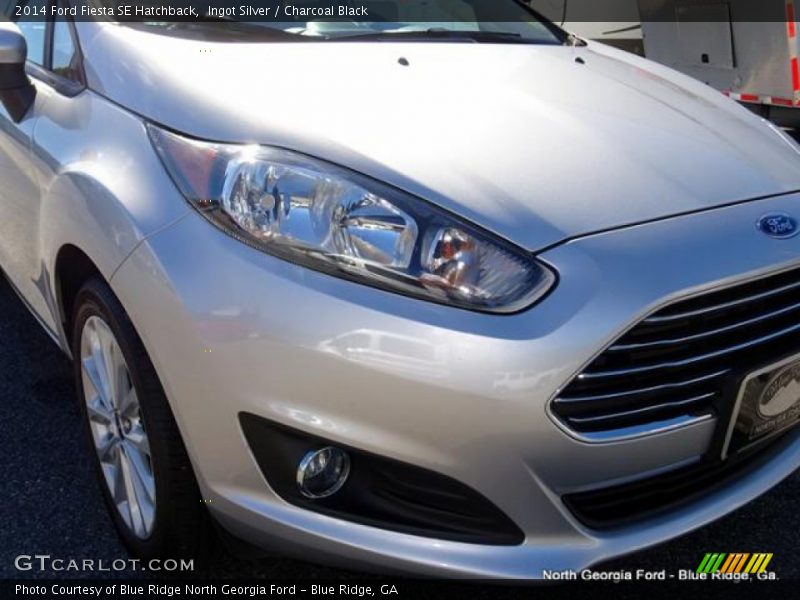 Ingot Silver / Charcoal Black 2014 Ford Fiesta SE Hatchback
