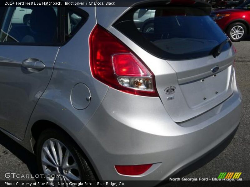 Ingot Silver / Charcoal Black 2014 Ford Fiesta SE Hatchback