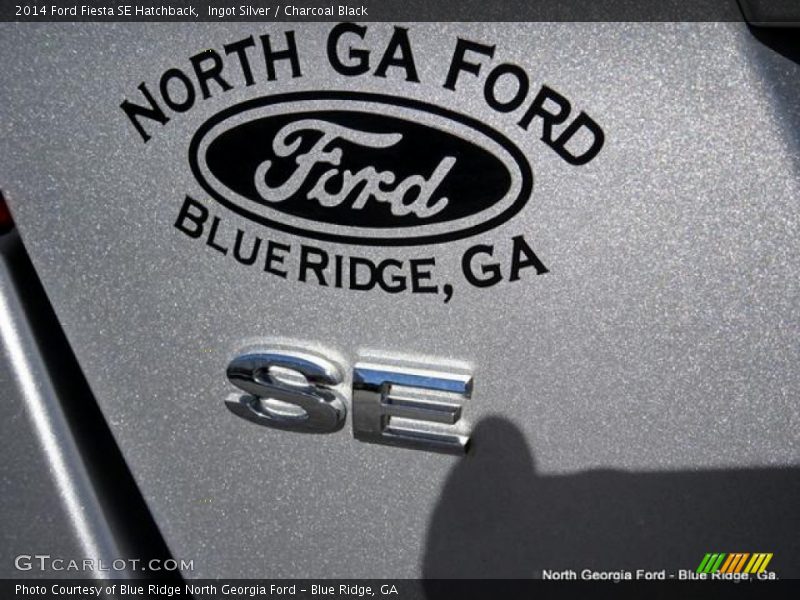 Ingot Silver / Charcoal Black 2014 Ford Fiesta SE Hatchback