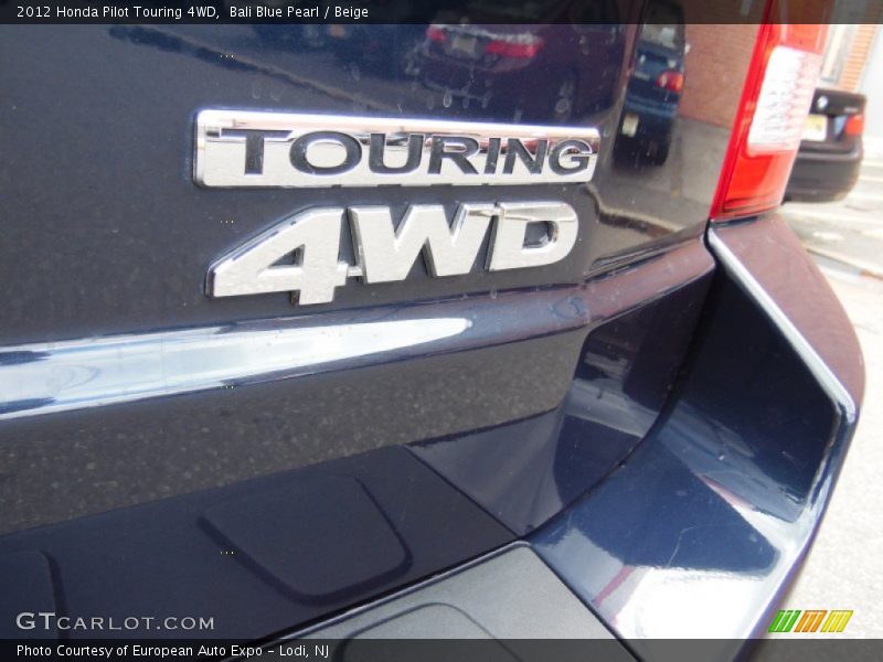 Bali Blue Pearl / Beige 2012 Honda Pilot Touring 4WD