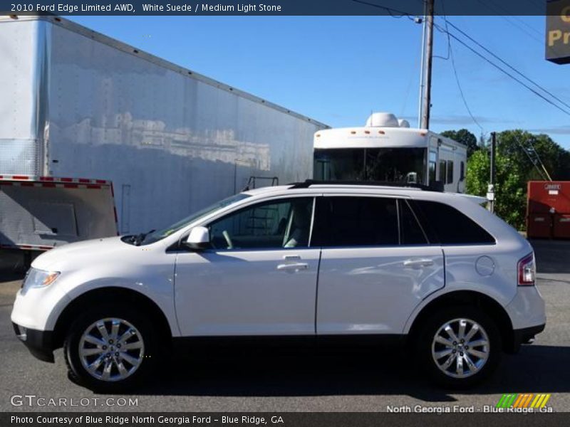 White Suede / Medium Light Stone 2010 Ford Edge Limited AWD